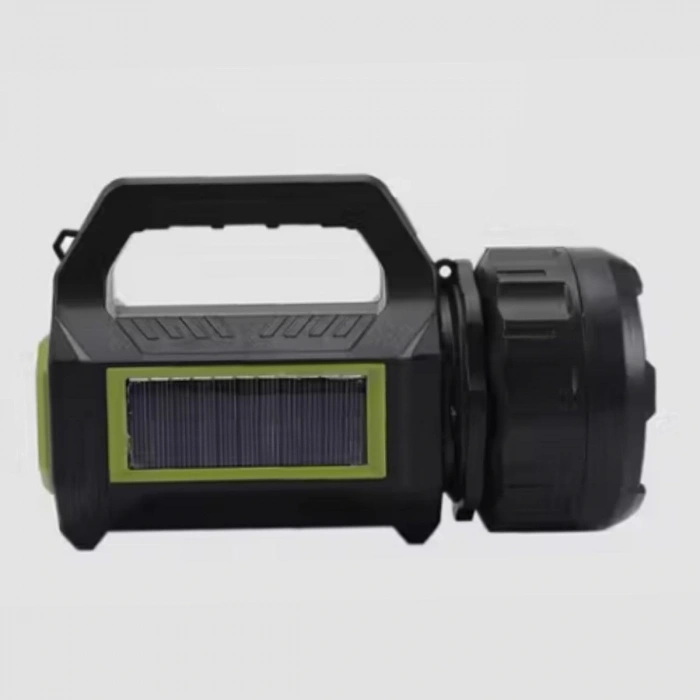 BUFFER®  Şarjlı LED El Feneri 10W Taşınabilir Acil Durum Lambası USB Şarjlı & Yan COB Işıklı