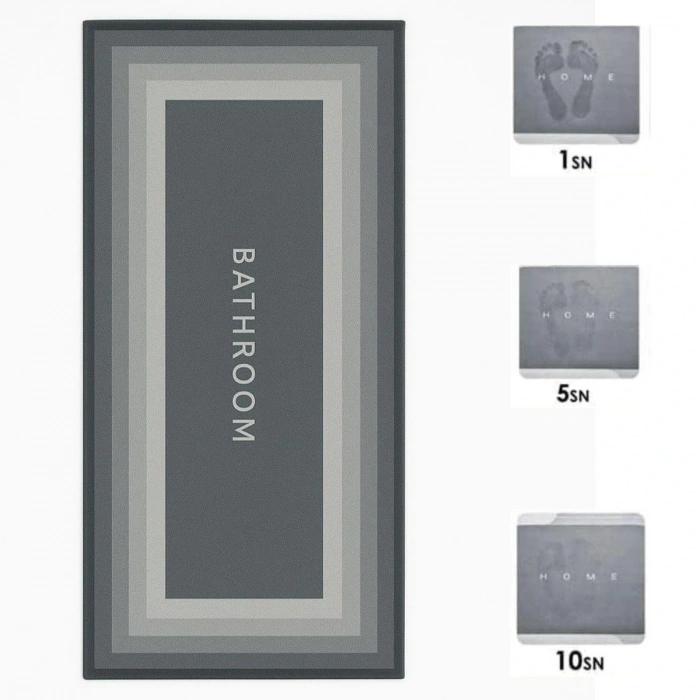 BUFFER® Sihirli Süper Su Emici Kaymaz Tabanlı Uzun Paspas 40*120 cm