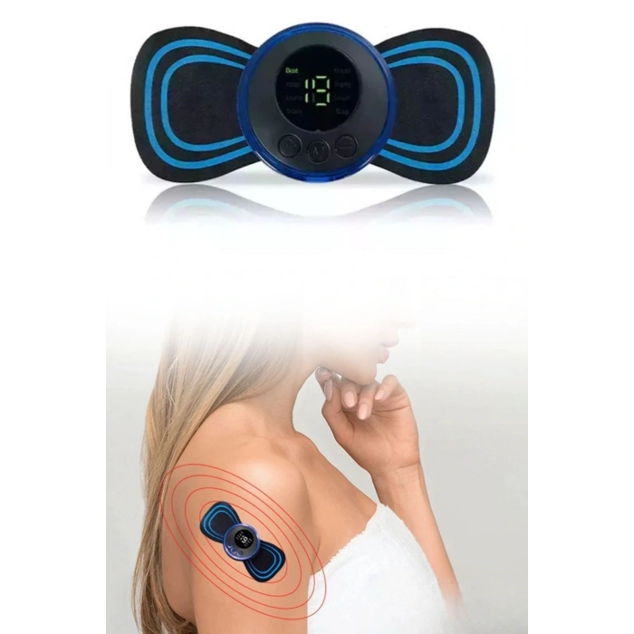 BUFFER® Titreşimli USB Şarj Aletli Mini Elektrikli Kelebek Masaj Aleti