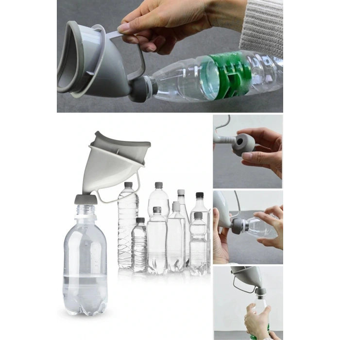 BUFFER® Unisex Taşınabilir Hijjenik Seyahat Tuvalet Aparatı Seyahat Tuvalet Hunisi