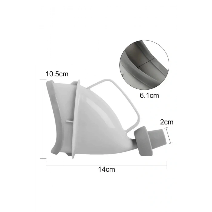 BUFFER® Unisex Taşınabilir Hijjenik Seyahat Tuvalet Aparatı Seyahat Tuvalet Hunisi