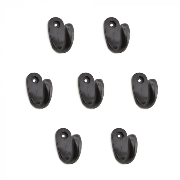 Büyük Tekli Fincan Askı, Dekor Askısı - Siyah, 100 Adet, 12x23x30 Mm