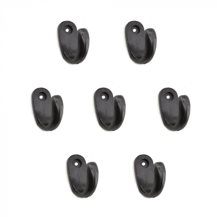 Büyük Tekli Fincan Askı, Dekor Askısı - Siyah, 12x23x30 Mm