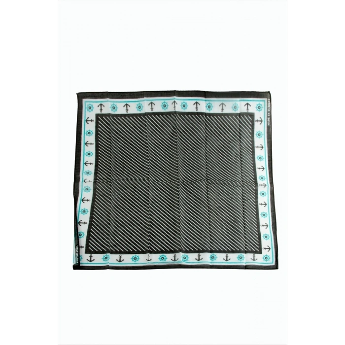Çapa Dümen Desenli Bandana 50*50