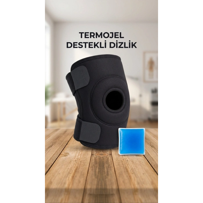 Çapraz Bağ Destekli Ortopedik Diz Korsesi Menisküs Dizlik Termojel Hediyeli