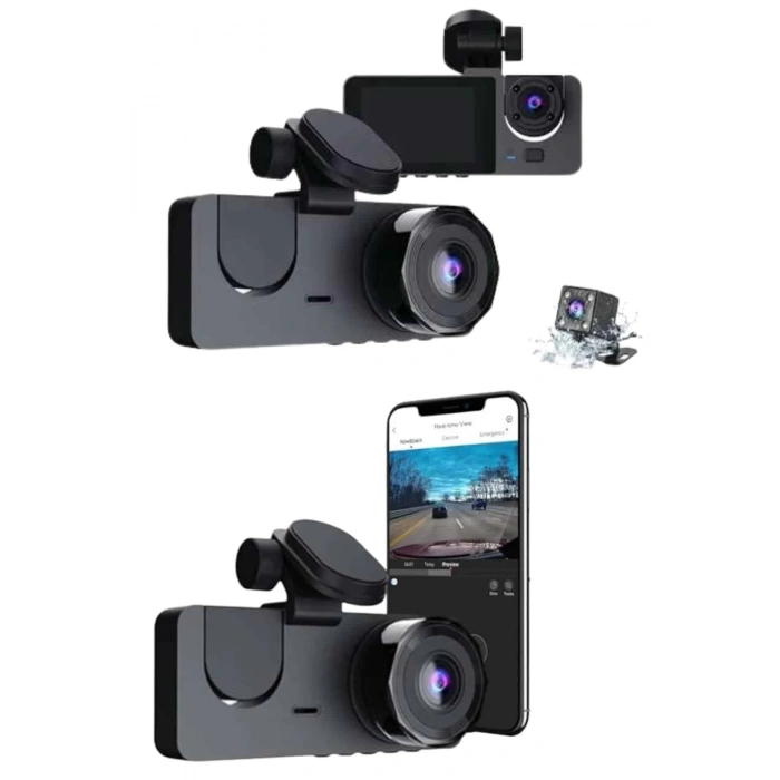 CarPlay Fotoğraf ve Video Kaydedici Araç İçi Kamera Ekranlı