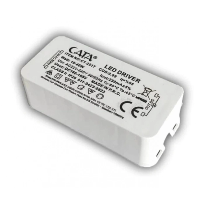 CATA CT 2517 18W-40W Slim Spot Driver Adaptörü