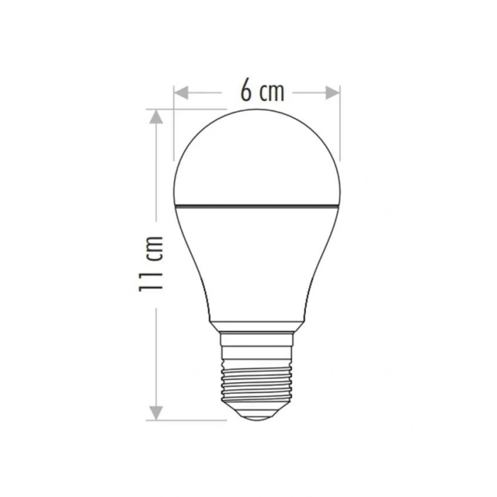 CATA CT 4259 12W Sensörlü Led Ampul 6400K Beyaz Işık