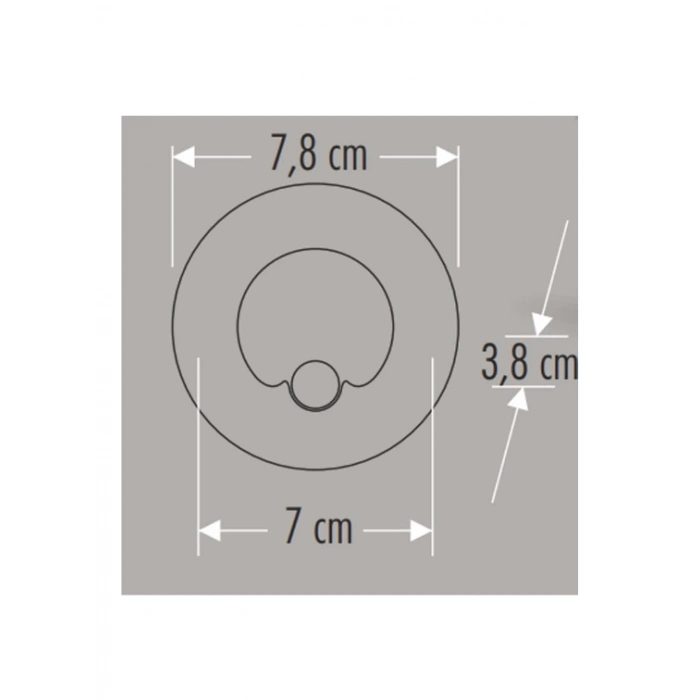 CATA CT 5174 1.5W Radar Sensörlü Koridor Aydınlatması 6400K Beyaz Işık