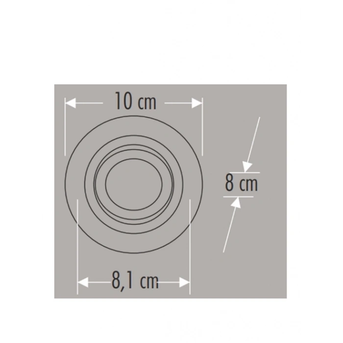 CATA CT 5221 Beyaz (Siyah) Spot Kasası