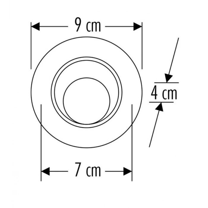CATA CT 5256 Beyaz Kasa Led Spot 8W 3200K Gün Işığı