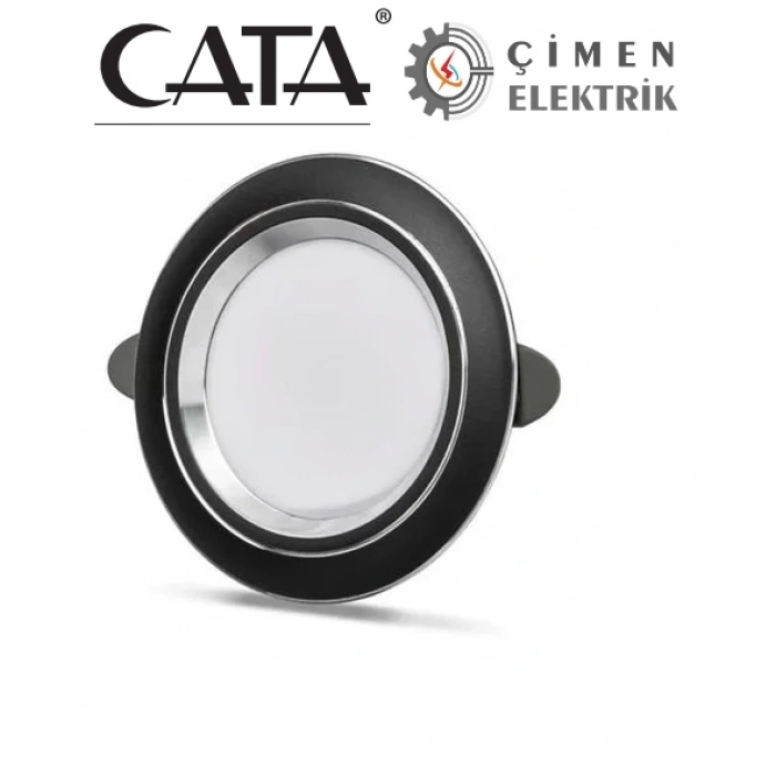 CATA CT 5258 Siyah Kasa Zepra Led Spot 6W 3 Renkli