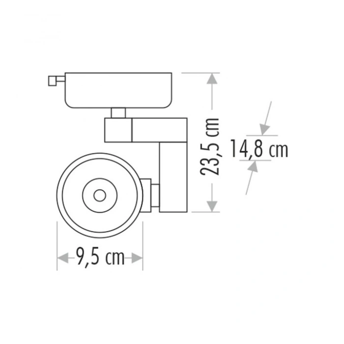 CATA CT 5333 Ledli Ray Spot 30W Beyaz Kasa 3200K Gün Işığı