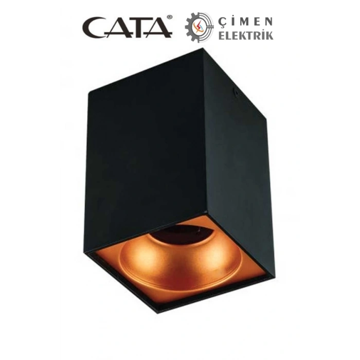 CATA CT 5420 Siyah Bakır Dekoratif Spot Kasa G-10 Duy