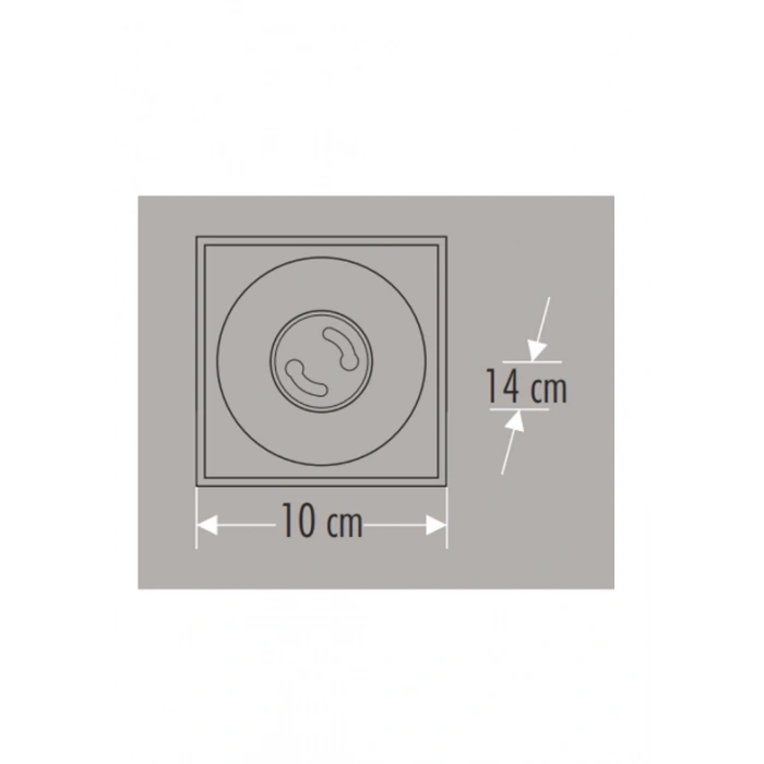 CATA CT 5420 Siyah Bakır Dekoratif Spot Kasa G-10 Duy
