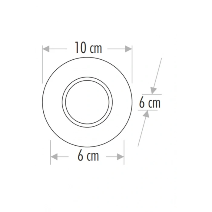CATA CT 6569 Menekşe Kristal Cam Spot Kasası