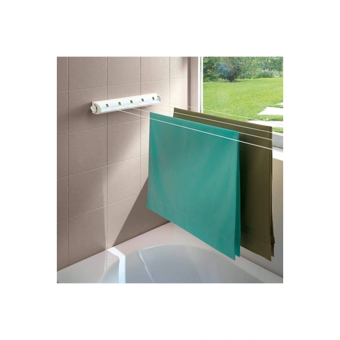 Çek-as Askı Beş Ipli Çamaşır Kurutma Askısı Duvara Monte Kurutmalık