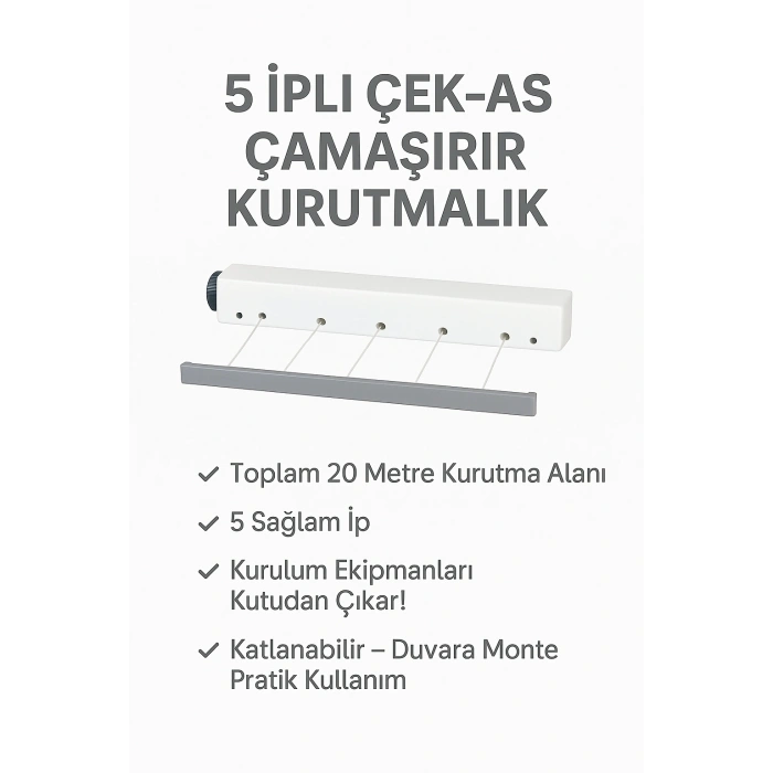 Çek As Ger As 5 İpli 20 Mt