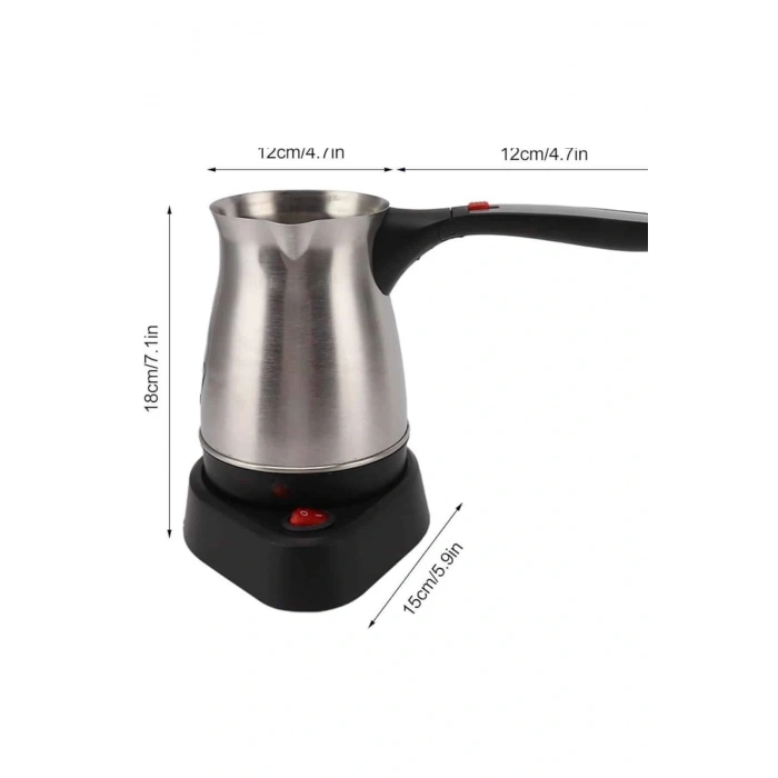 Çelik Kahve Makinesi Cezve 800 Watt Paslanmaz Çelik Türk Kahvesi Makinesi