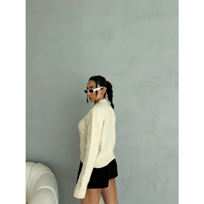 Cepli triko kazak krem