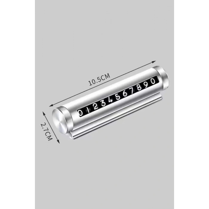 Çevirmeli Araç Içi Telefon Numaralık Çevirmeli Alüminyum Oto Park Numaratörü