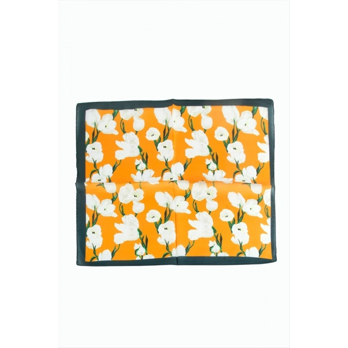Çiçek Desenli Zr Şifon Fular 50*50 cm