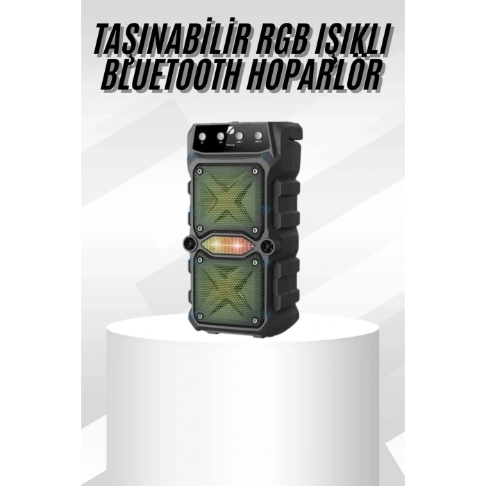 Çift Çıkışlı Güçlü Bataryalı Kablosuz Yüksek Ses Kaliteli Bluetooth Hoparlör