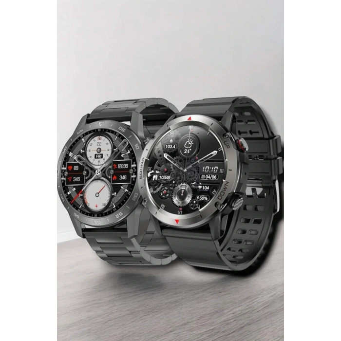 Çift Kordonlu Yüksek Çözünürlüklü Akıllı Saat Uyku İzleyici & Spor Modları