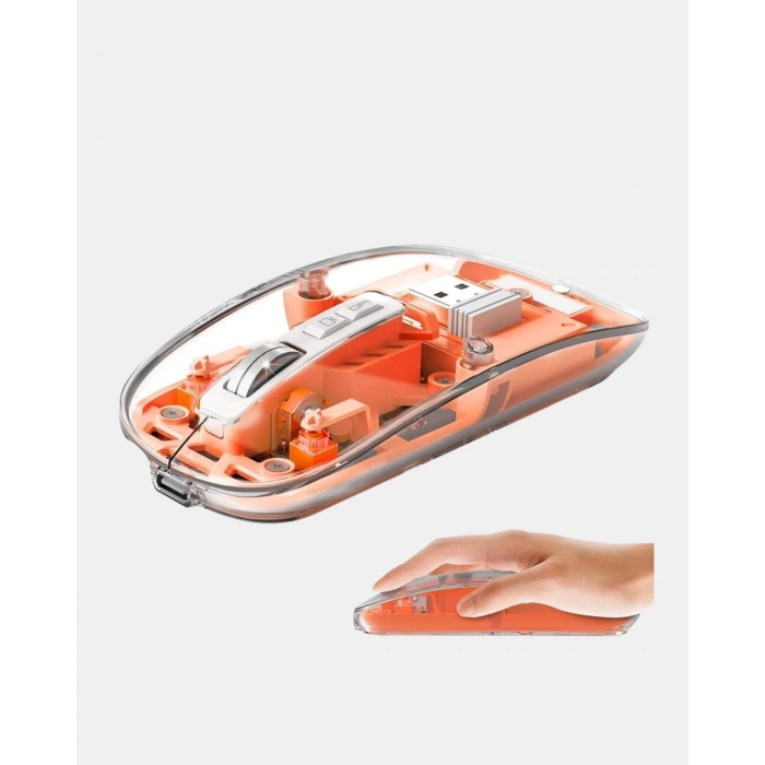 Çift Modlu Kablosuz Bluetooth 5.0 + 2.4GHz Mouse – 3 Cihaz Bağlantılı, Hızlı Geçiş Düğmeli