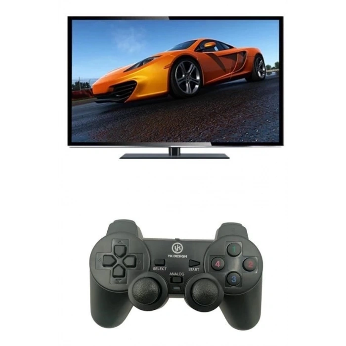 Çift Titreşimli Usb Kablolu Oyun Kolu Pc Uyumlu Vibration Gamepad