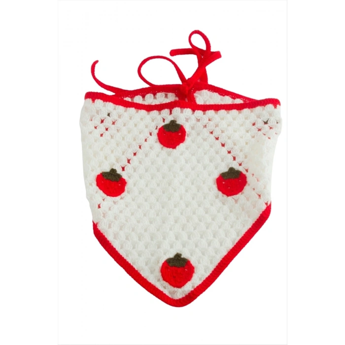 Çilek Örme Bohem Bandana