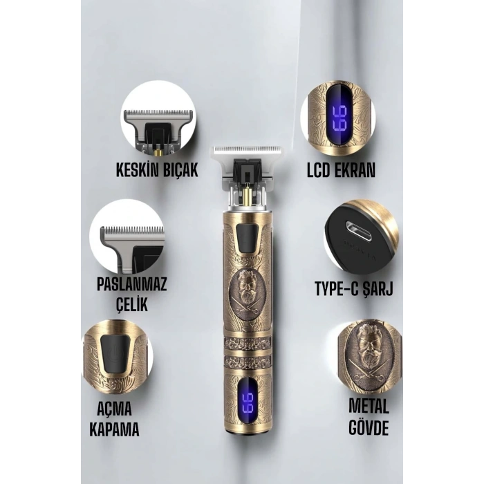 Çizik Tıraş Makinesi Şarjlı Paslanmaz Çelik lı Uzun Ömürlü