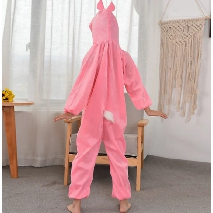 Çocuk Tavşan Kostümü Pembe Renk 2-3 Yaş