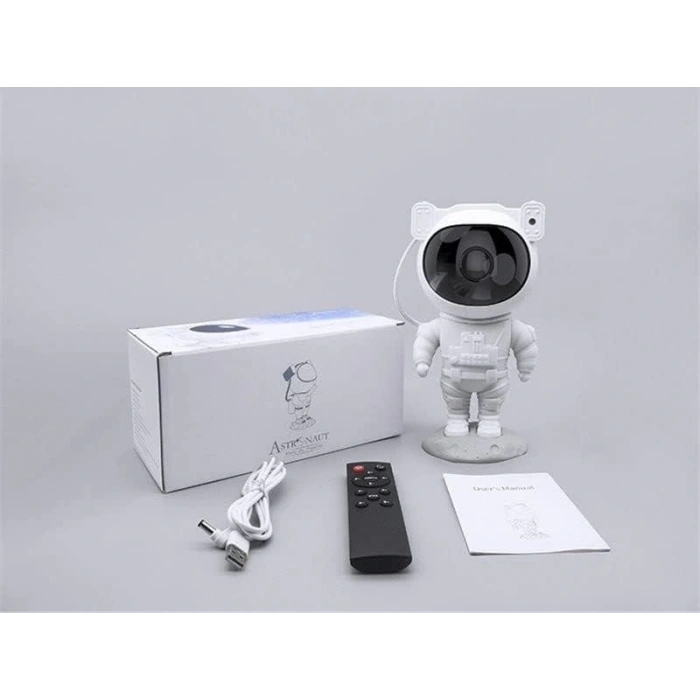 Çocuklara Özel Projeksiyon Astronot Lamba Speaker Sevimli