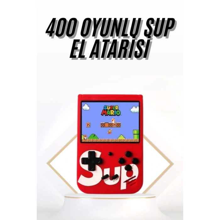 Çocuklara Özel Taşınabilir Sup El Atarisi 400 Oyunlu Nostaljik Oyun Konsolu