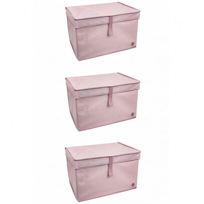 Çok Amaçlı Düzenleyici Kutu Organizer Cırt Cırtlı Hurç Mega Plus Boy 40cm X 30cm X 70cm (3 Adet)