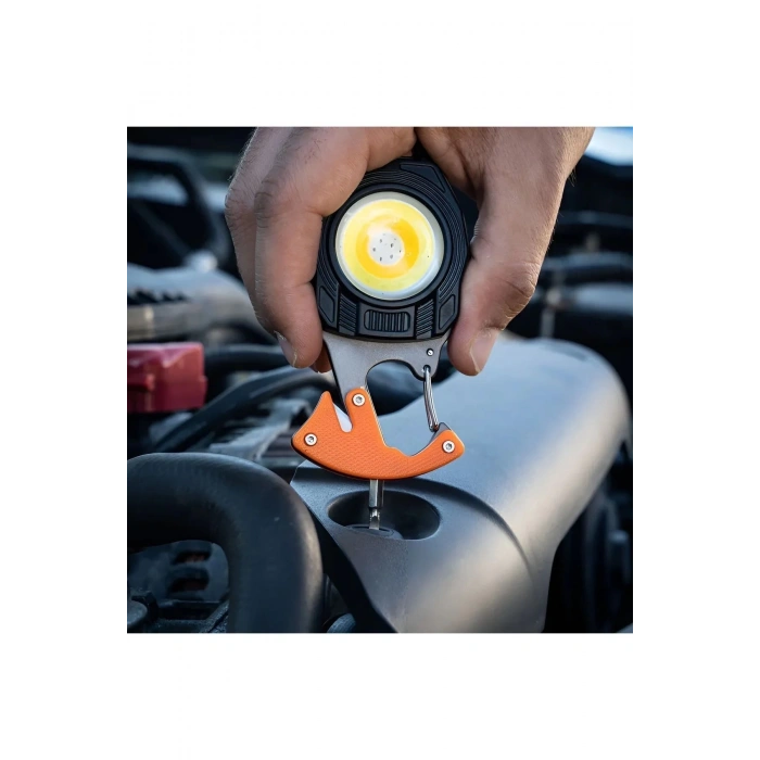 Çok Fonksiyonlu Mini Led Lamba Anahtarlık Ve Çakmak Usb Şarjlı Kamp İçin Taşınabilir 7 Modlu