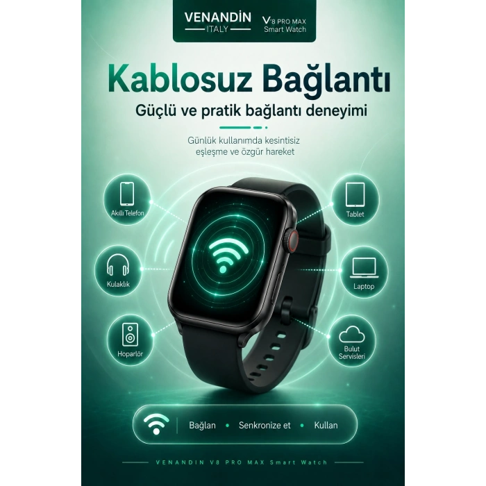 Çoklu Uygulama Destekli Bluetooth Akıllı Saat Dokunmatik Ekranlı Bildirim Özellikli
