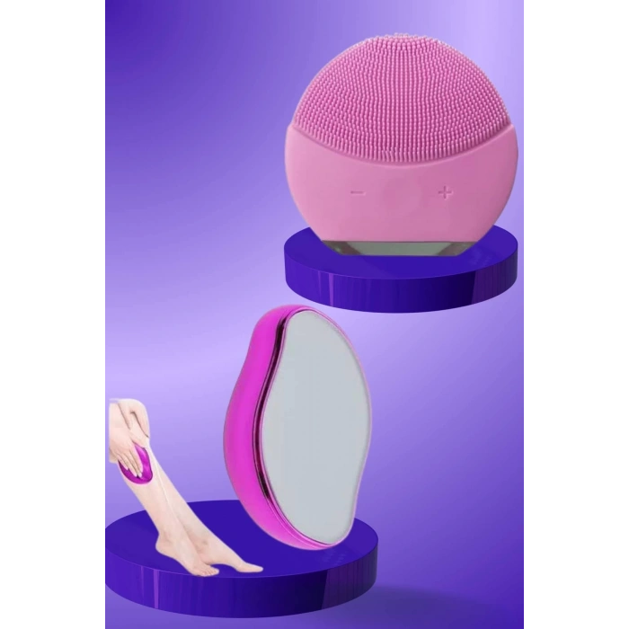 Crystal Eraser Epilasyon Aleti ve Titreşimli Yüz Temizleme Masaj Aleti