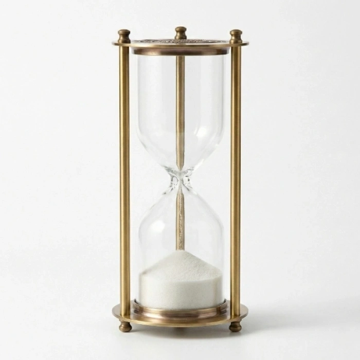 Dekoratif Cam Kum Saati 7x18 cm