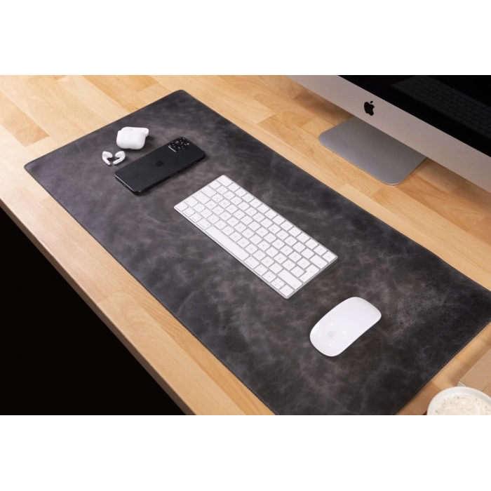 Deri Masa Matı 80*37cm VS4EF Gri