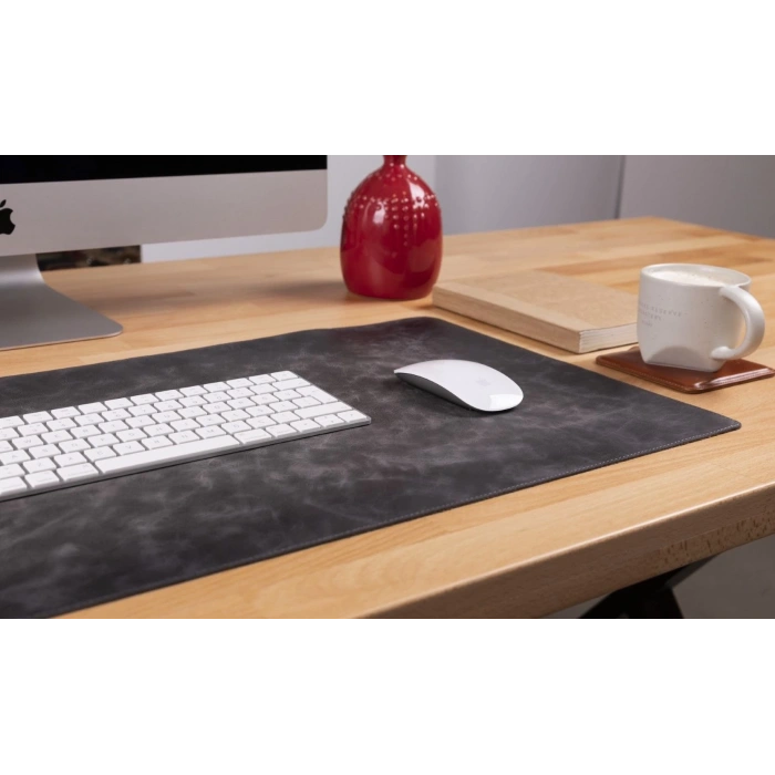 Deri Masa Matı 80*37cm VS4EF Gri