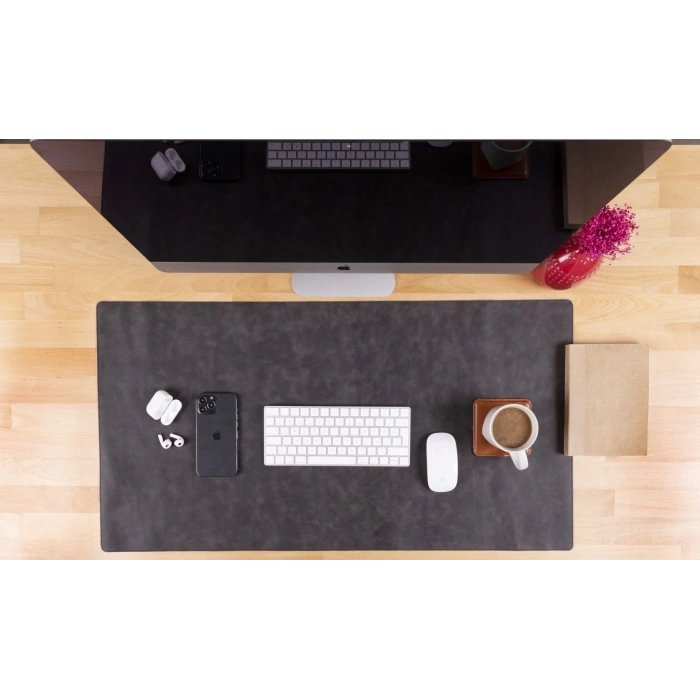 Deri Masa Matı 91*48cm TN1 Gri