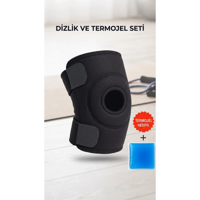 Destekli Diz Korsesi Çapraz Bağ Sporcu Termojel Hediyeli
