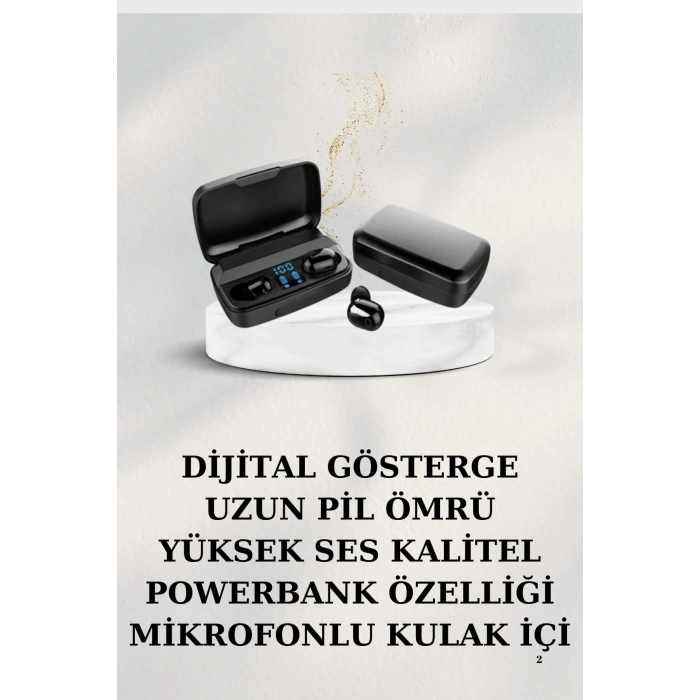 Dijital Göstergeli Bluetooth Kulaklık Kablosuz TWS Stereo Bluetooth 5.0