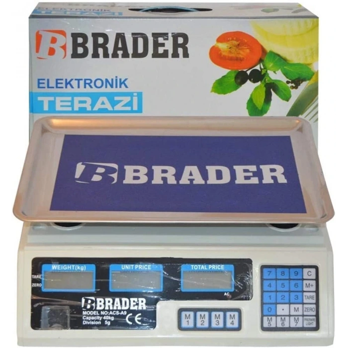 Dijital Göstergeli Elektronik Bakkal Kasap Manav Terazisi 40 Kg (5047)
