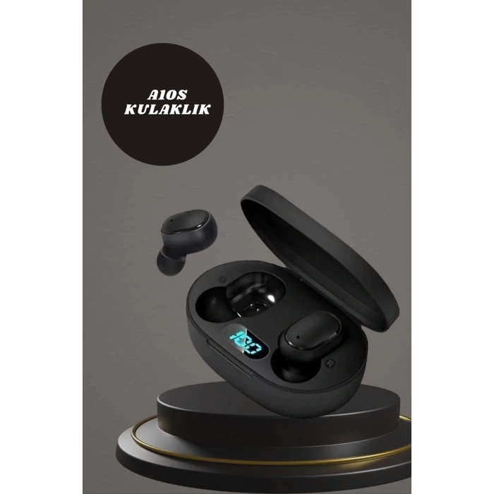 Dijital Göstergeli Kulaklık ve 7 Kordonlu Akıllı Saat Android ve İOS Uyumlu Uyku Takibi Sesli Görüşme