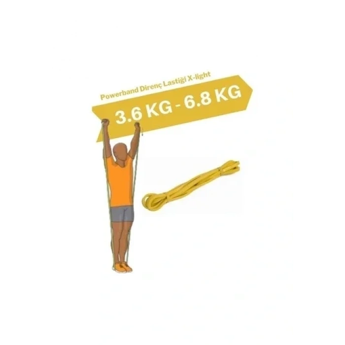 Direnç Bandı, Training Band, Sarı, 3-7 Kg Bx40