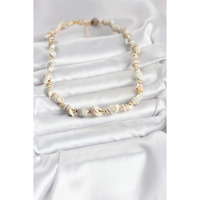 Doğal Deniz Kabuğu Dizi Kadın Kolye