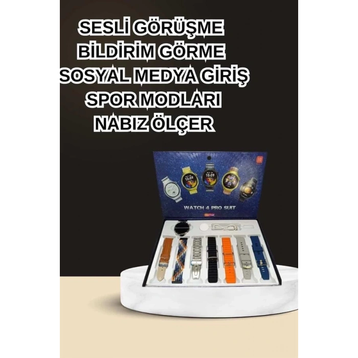 Dokunmatik Akıllı Saat Yeni Nesil Kulaklık Kampanyası Bluetooth Bağlantılı ANC Özelliği